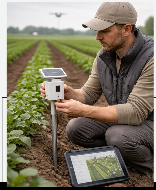 IoT мониторинг сельскохозяйственных полей и контроля в Когалыме