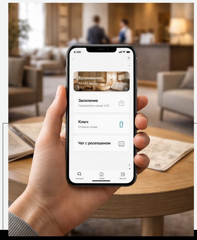 Мобильное приложение для гостей отеля в Когалыме, управление сервисом